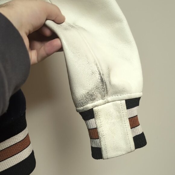 Coach Classic Navy and White Bomber Jacket - Picture 4 of 11